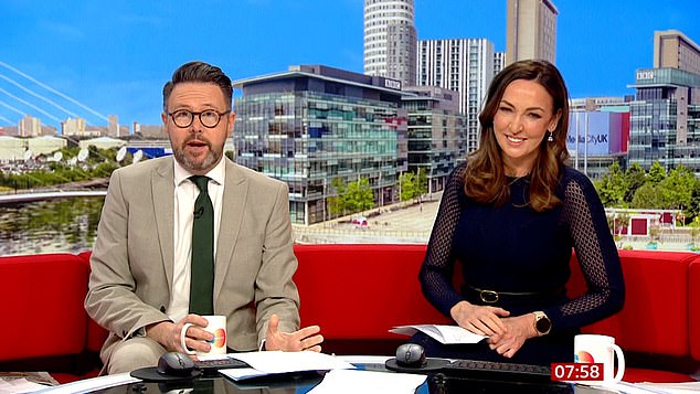 The show's Monday-Wednesday hosts John Kay and Sally Nugent were not present on Tuesday as the breakfast show continues to make changes for the Olympics.