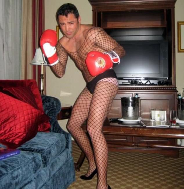 Photos of De La Hoya surfaced in 2007, but he initially denied their legitimacy.