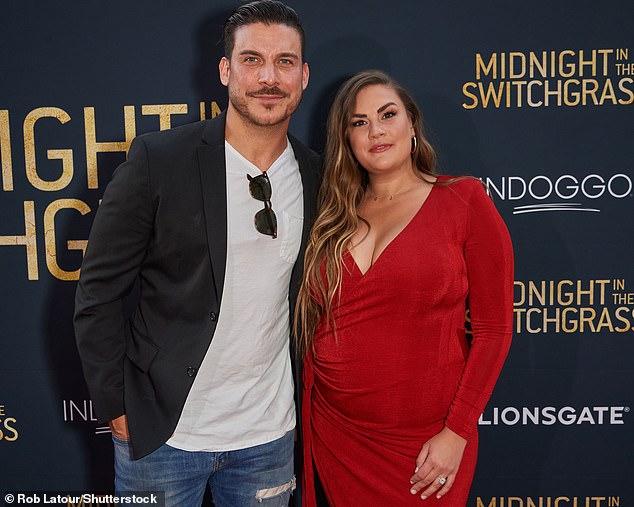 While the two began sparking romance rumors after appearing together in multiple Instagram photos, Brittany's ex-husband Jax Taylor checked himself into a mental health facility earlier this week; pictured in 2021 in Los Angeles.