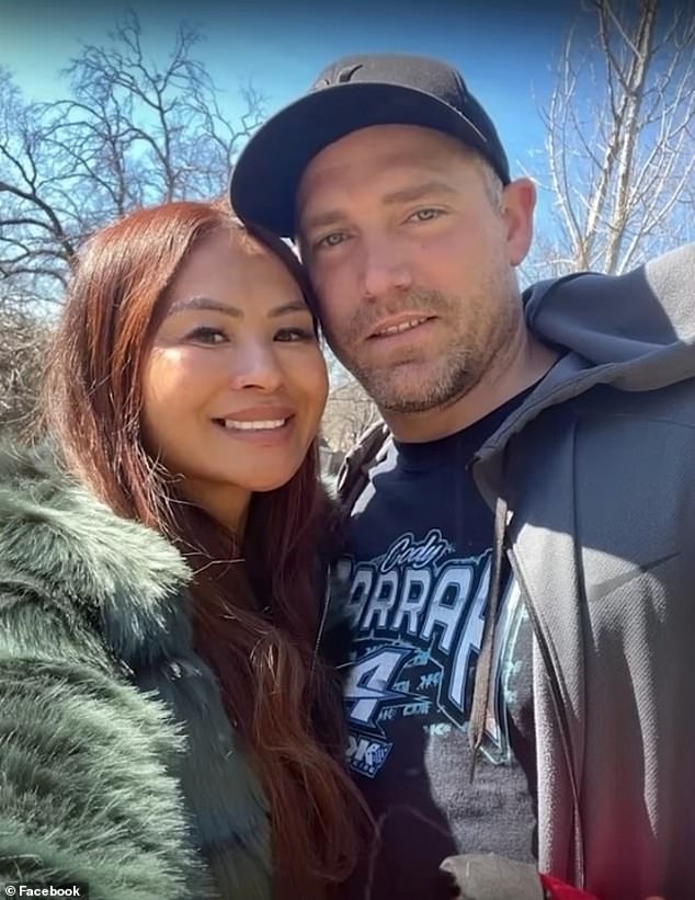 She (pictured with her husband) was last seen visiting a relative of her husband Tyler McCain in a hospital. The family believes McCain's husband may have something to do with the disappearance, but police have not identified him as a suspect.