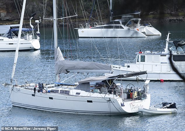 A friend of Mr Ray and his on-off lover, Lixin Wang, were found on their boat, Taloha (pictured), after the pair had not been heard from since Monday.