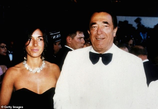 Tycoon: In 1991, Charles was offered the job of deputy editor of The European, run by Robert Maxwell (pictured with his daughter, Ghislaine).