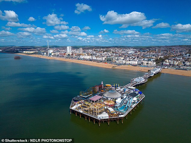 The hotel is located close to Brighton's famous seafront (above). After a disappointing stay, the inspector says that 