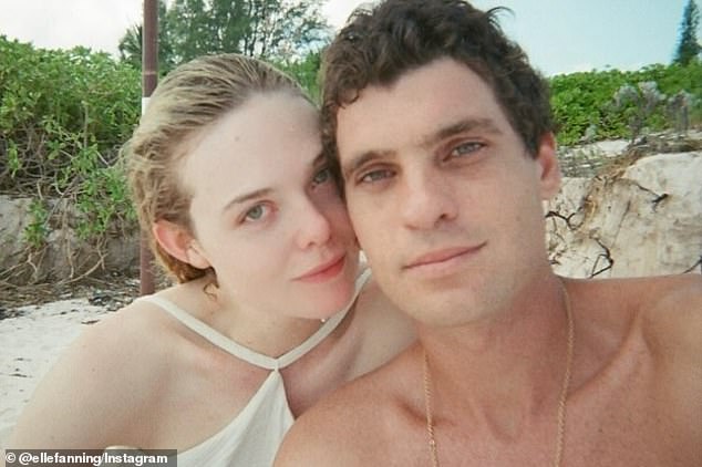 Elle Fanning paid tribute to boyfriend Gus Wenner on his 34th birthday by sharing rare photos with the Rolling Stone CEO on Saturday