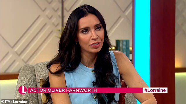 Chatting to Christine Lampard on the ITV morning show, the soap star blew a kiss to her partner through the screen and gushed: 