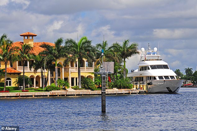 Popular retirement locations such as Fort Lauderdale (pictured) have been hit hardest by increases in the cost of Homeowners Association (HOA) fees on condos.