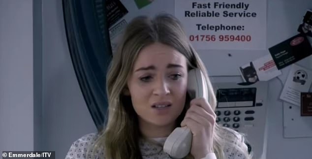 The actress, who played a young Charity Dingle in the soap in 2018 (pictured), introduced the new HECK! product after seeing brides superstitiously bury their bombs online.