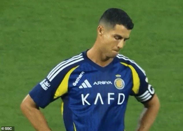 The 39-year-old scored the first goal of the match, but his team lost 4-1 to their rivals from Riyadh.