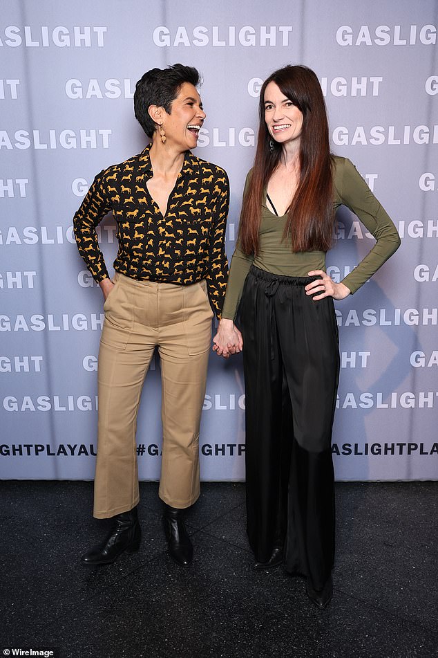 Narelda Jacobs and her new wife Karina Natt, who tied the knot earlier this month, looked very affectionate as the newlyweds made their red carpet debut as a married couple. Both pictured