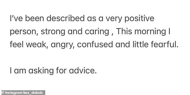 Barry shared a heartbreaking post on social media and asked his followers to comment with their suggestions on how to help.