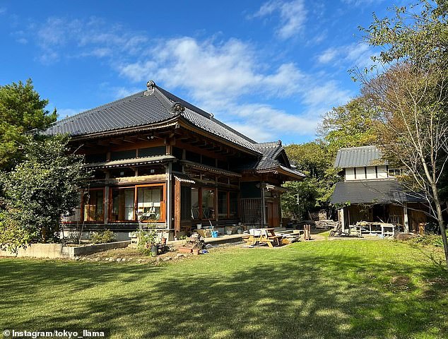 Mr Thursfield bought the three-bedroom traditional Japanese-style house on a 1,800-square-metre plot in February 2019.