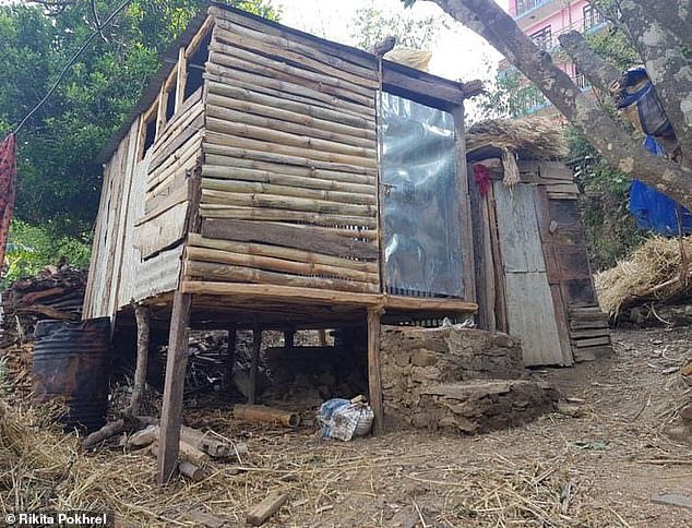 These menstrual huts are usually made of mud or wood and are located kilometers from the main house.