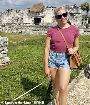 The world traveler documents her adventure on social media