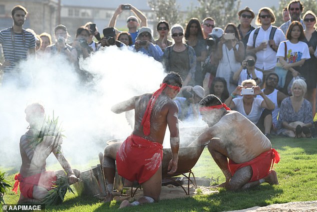 Mr Pickering took issue with welcome-to-country ceremonies (file image) that would be confrontational for Australians whose families have lived on the land for 100 years.