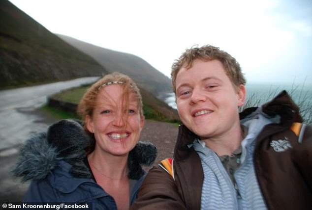 Before launching his own company in 2015, Mr. Kroonenburg was an IT consultant who failed to land a job at Amazon (pictured with his wife at the time)