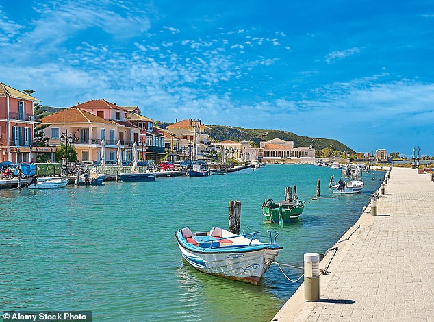 Gear shift: Paleros is just across the Ionian Sea from the island of Lefkada, which appears in the photo.