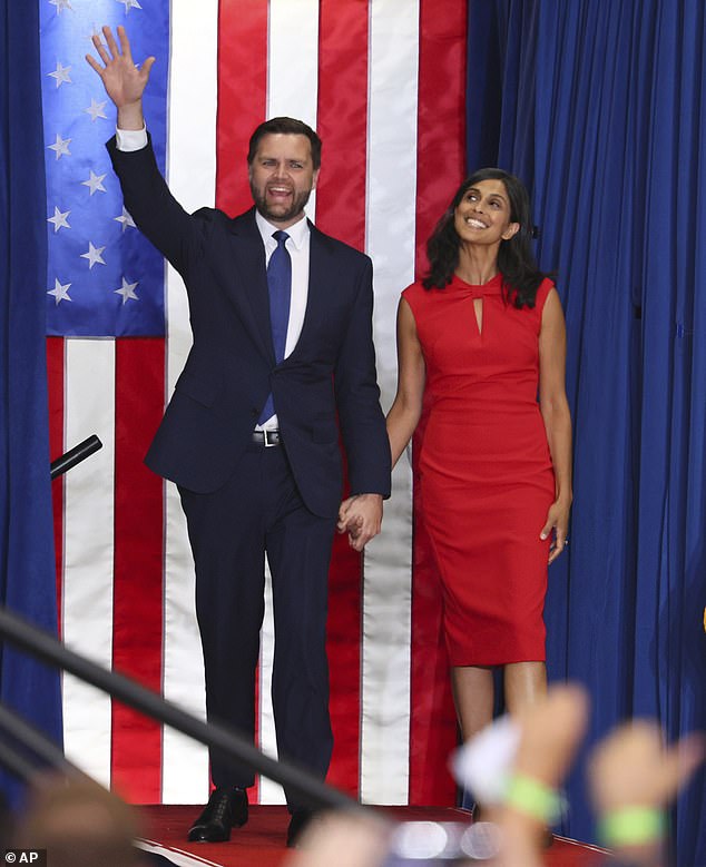 Usha joined JD at the Republican National Convention last month, where the Ohio senator became the vice presidential candidate alongside Donald Trump.