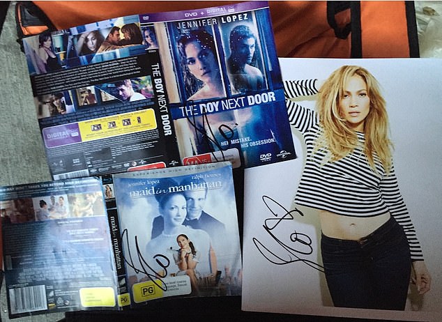 He even signed a photo for me and two of my DVDs.