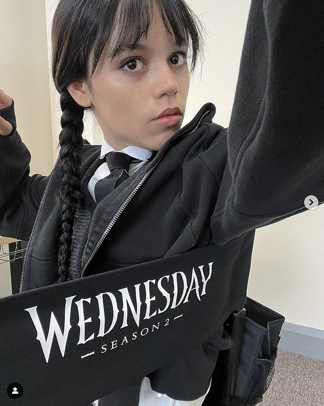 Ortega, 21, has been working with the iconic director on the second season of Wednesday in Dublin, which he hinted will feature new villains and supernatural abilities. 