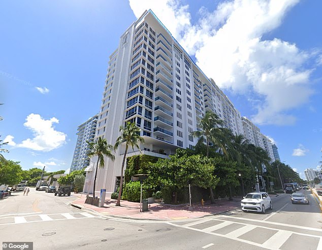 The couple were enjoying a beach getaway at the luxurious five-star 1 Hotel South Beach in Miami.