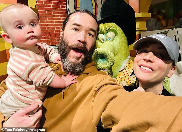 She and Pelphrey, 41, were first romantically linked in May 2022, and she announced her first pregnancy later that year; they are seen together with their daughter Matilda.