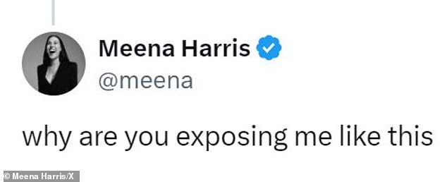 When the video spread online this week, Meena spoke out about X