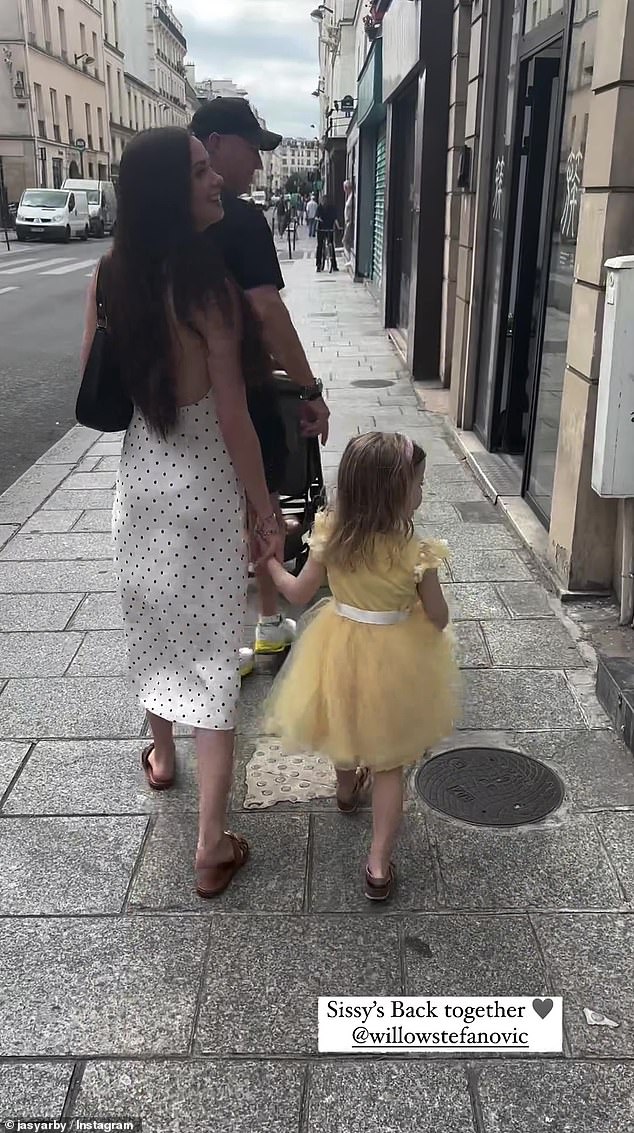 Karl met his daughter Willow for the first time in Paris late last month. Karl is in the City of Lights for the Today show's coverage of the Olympics