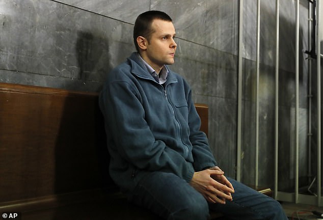 Lukasz Herba (pictured during trial) remains behind bars after being sentenced to 16 years in 2018, but this sentence was also later reduced to five years, and he is expected to be released early next year.