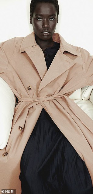 H&M's double-breasted trench coat sells for $89.99