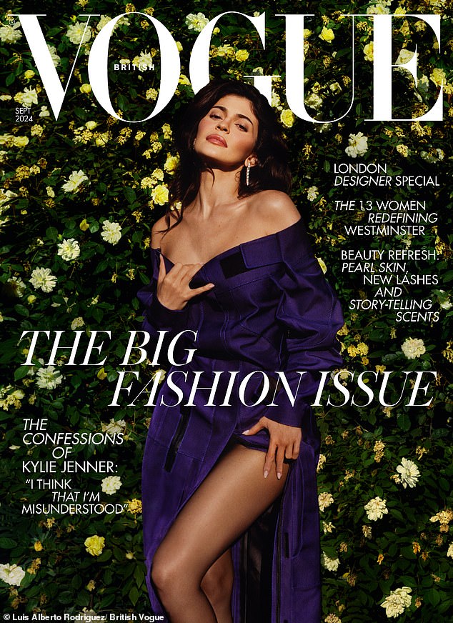 Kylie became the first Kardashian-Jenner to appear on the cover of British Vogue this week and spoke about 