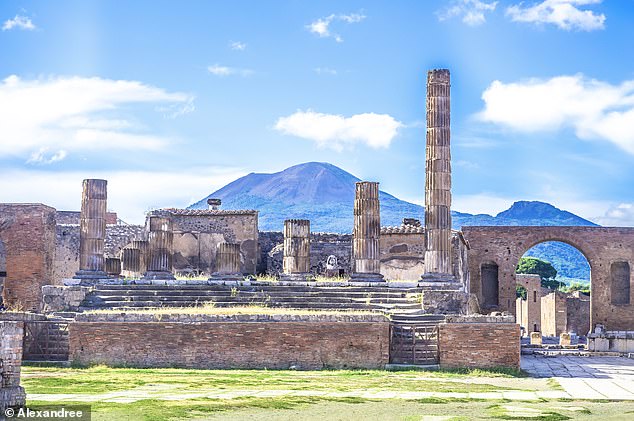 Going back 2,000 years, Pompeii, 22 kilometres south-east of Naples, was a bustling city. But on 24 August 79 AD, it was destroyed by the eruption of nearby Mount Vesuvius.