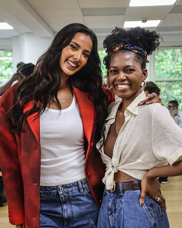 Maya Jama stuns in a summery white dress as she