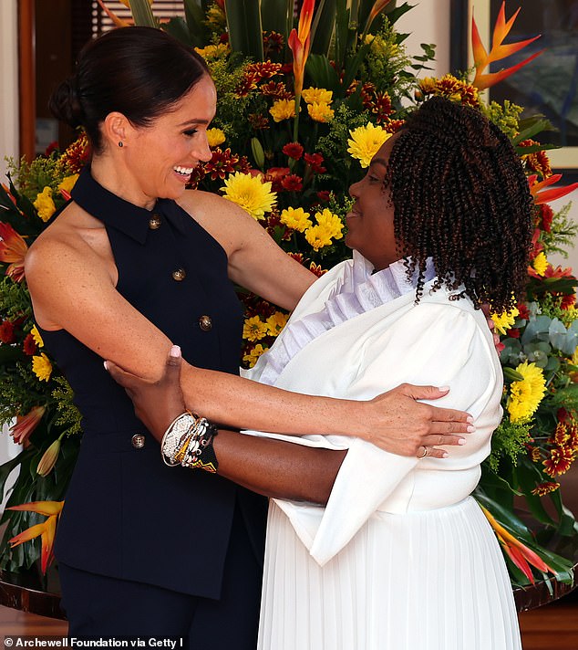 The Duchess of Sussex with Colombian Vice President Francia Márquez