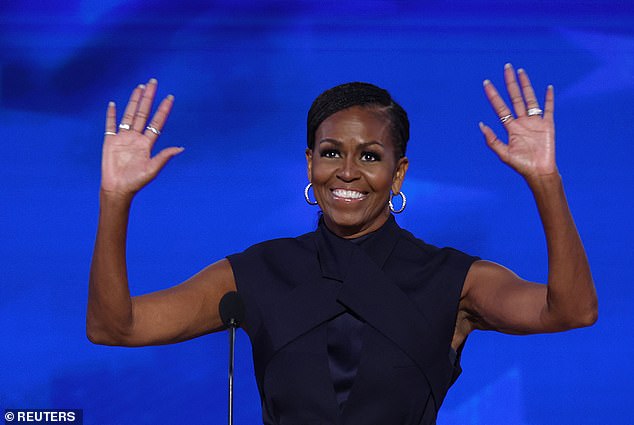 Former first lady Michelle Obama was hailed as a hero at the Democratic National Convention, where she delivered a brutal attack on former President Donald Trump.