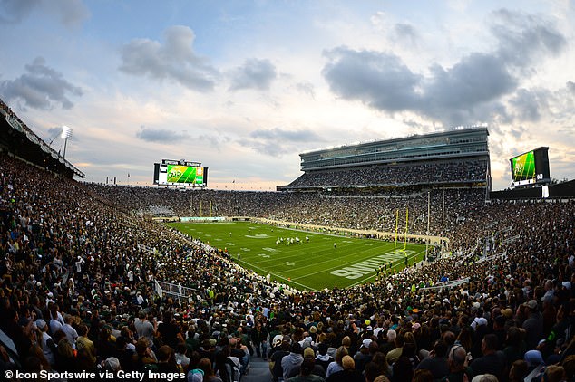 The event, attended by at least 70,000 people, showed Hitler and Austria, his birthplace, on video boards long enough for some on social media to share what they saw.