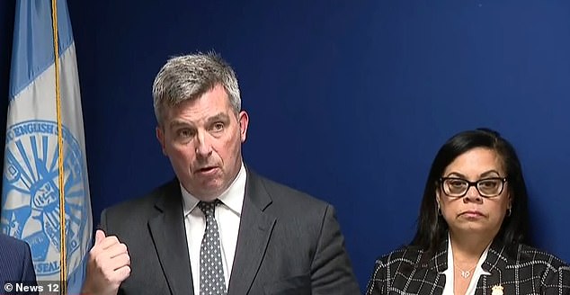 Detective Lt. Kevin Breyer said the couple's teenage daughter was inside the home before the incident, but was given a warning by her father.