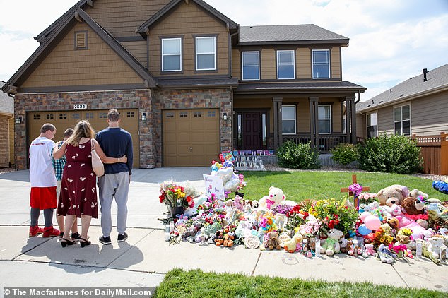 In 2018, shortly after the murders, visitors would arrive at the home and leave gifts and tributes for the slain mother and daughters.