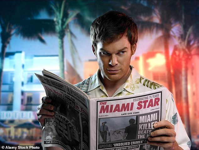 Dexter follows the exploits of Dexter Morgan, who works for the police department as a blood spatter analyst but moonlights as a hitman who only targets other hitmen, played by Michael C. Hall (pictured in 2006).