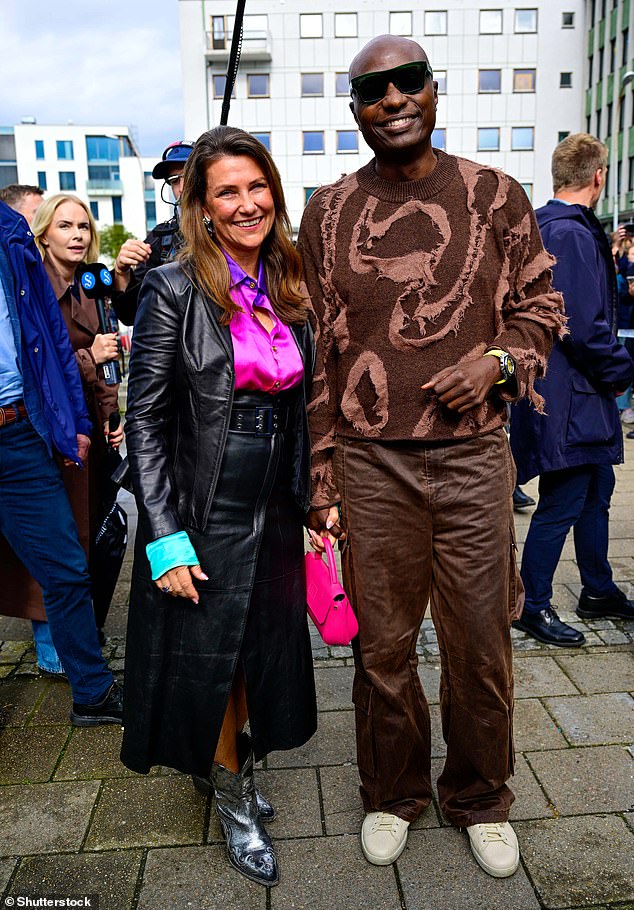 Princess Martha Louise (pictured yesterday with shaman Durek Verrett) is controversial among some Norwegians because of some of her spiritual views.