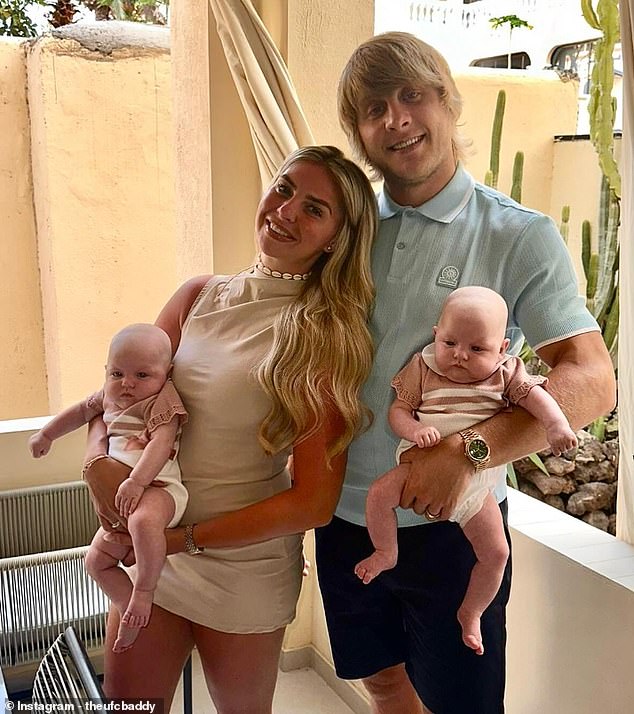 Pimblett enjoyed a trip to Tenerife with his wife Laura and daughters Betsy and Margot