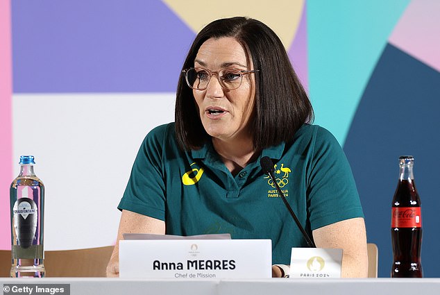 Australia's chef de mission in Paris, Anna Meares (pictured), said the criticism of Raygun was the same kind of misogynistic abuse that has been directed at generations of female athletes.