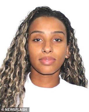 Leticia Clara Bento da Silva, 23 (pictured), has been arrested for her murder.