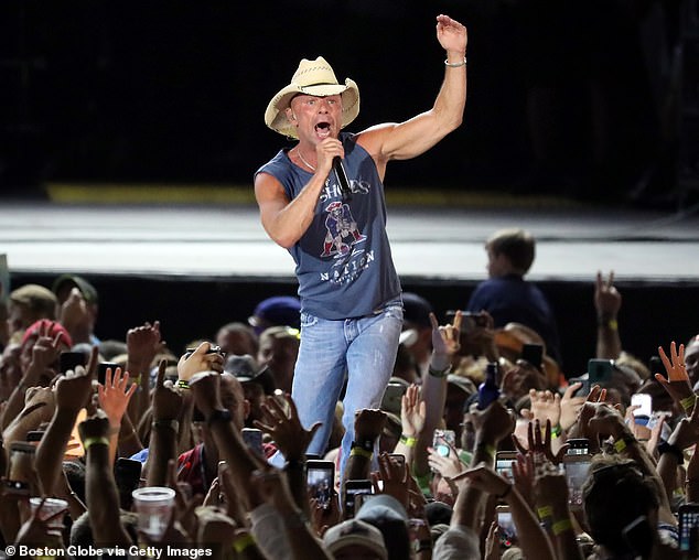 Kenny Chesney performs in concert at Gillette Stadium in Foxborough, Massachusetts, in August 2018. He returned to the stadium for the August 24 concert.