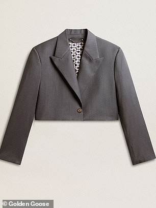 Clark wore a grey blazer ($1,070) on August 16.