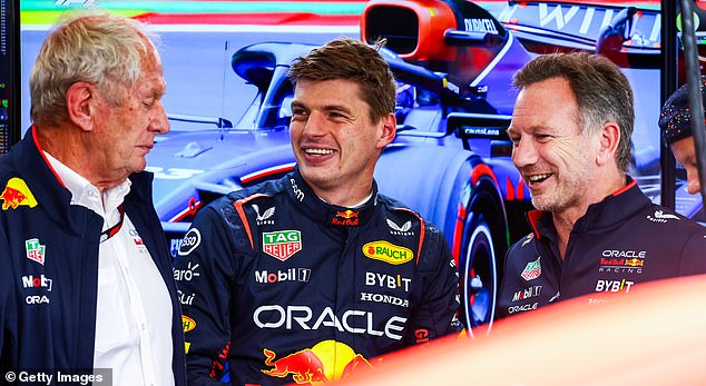 Marko (right) says car issues are affecting Max Verstappen's (centre) championship defence