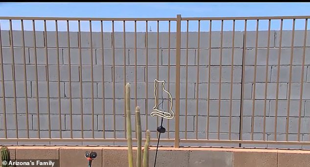 The wall runs along the entire west side of the Cambria Ocotillo community.