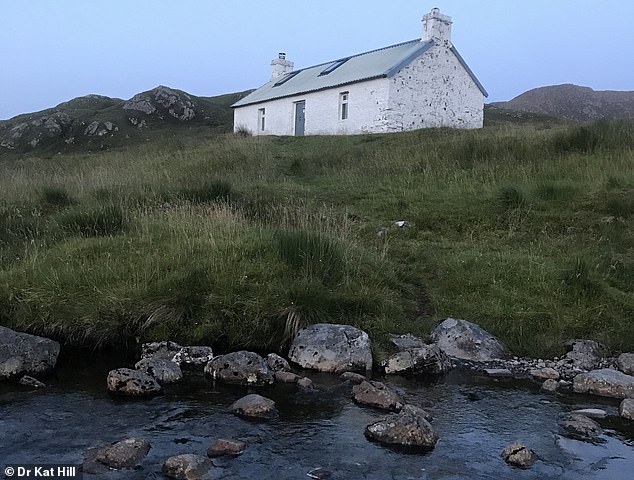 The huts, which are usually small, isolated cabins, were originally built as accommodation for temporary agricultural workers. Now, the shelters are open to all hikers who need four walls and a roof for the night. Pictured is the Maol Bhuidhe Hut, one of Kat's favourites.