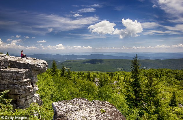 West Virginia, one of the smallest states in the U.S., is situated in the tree-covered Appalachian Mountains.