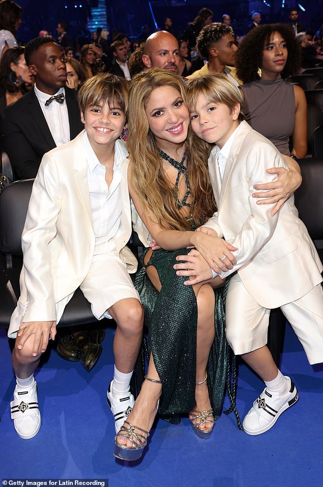 But Shakira insisted to Rolling Stone that she is not interested in a relationship at the moment because the well-being of her children is her main concern; Shakira seen with her sons Milan and Sasha in November 2023