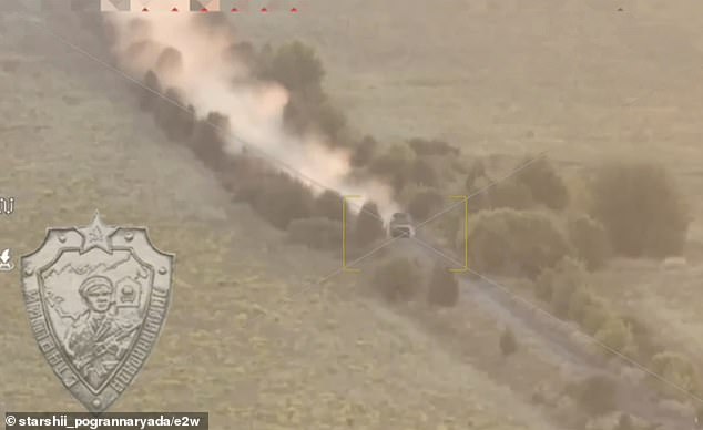 On the day this happened – August 12 – another video showed a daring attempt by Ukrainian troops to cross the border at high speed in a Kozak-2 armored vehicle.